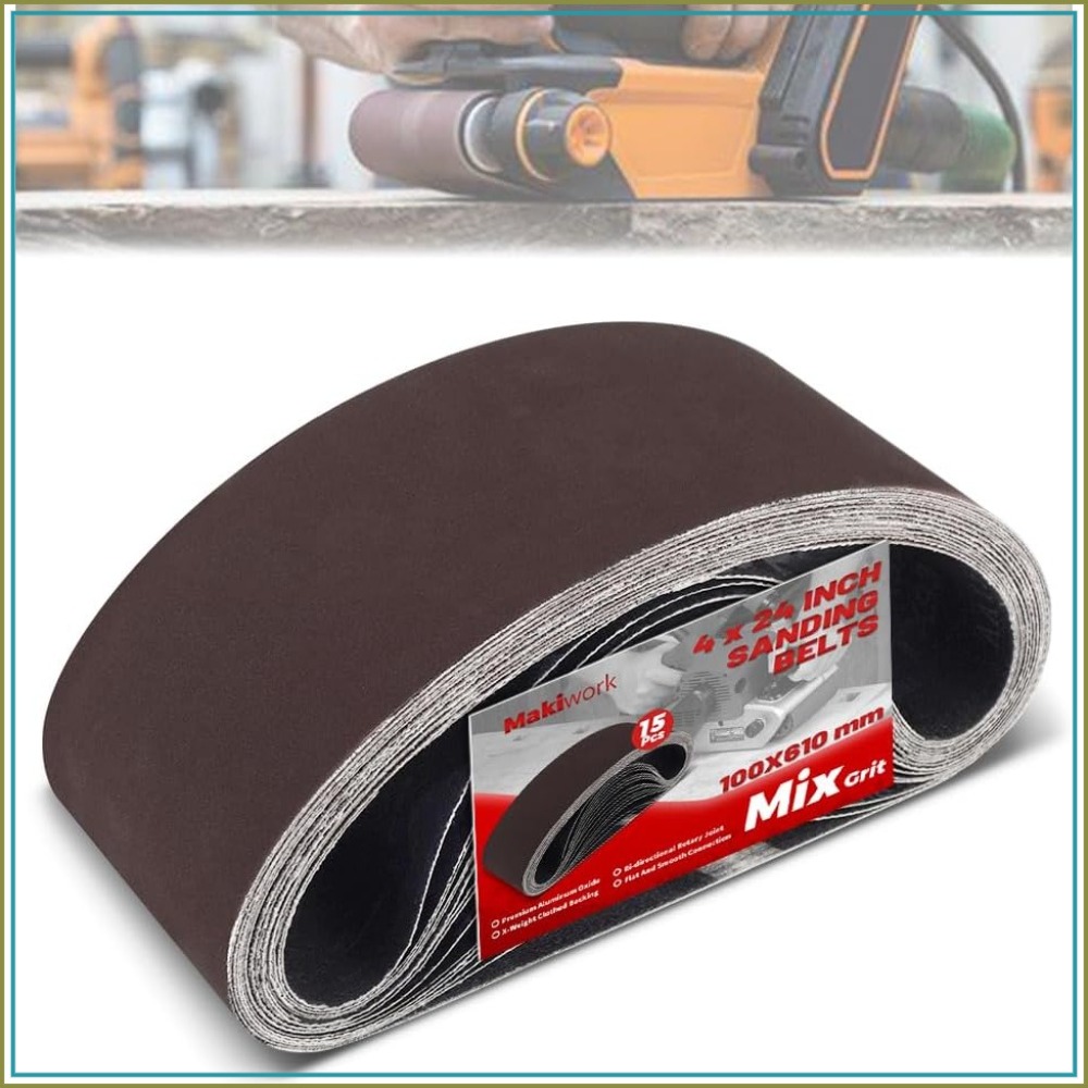 Woodworking Product - 4x24 Inch Sanding Belts 15-Pack -