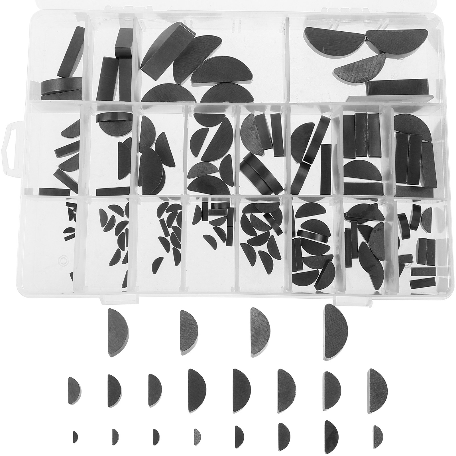 Woodworking Shops - Woodruff Key Assortment Kit Carbon Steel