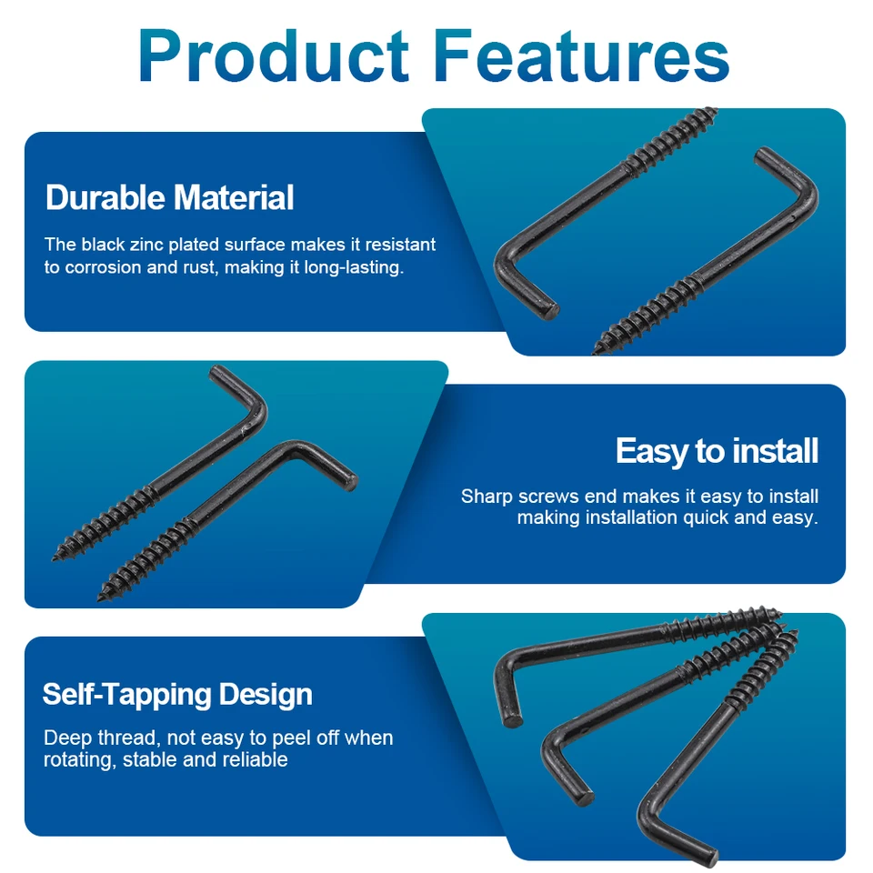 Woodworking Finishing - L-shaped ceiling mounting hooks for DIY