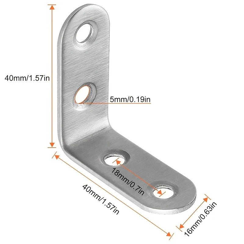6Pcs Stainless Steel 90 Degree - Woodworking X Brace recension och pris