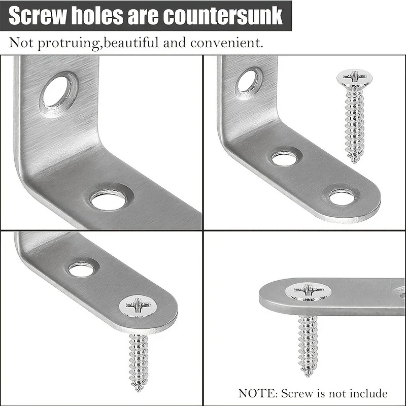 6Pcs Stainless Steel 90 Degree - Woodworking X Brace recension och pris