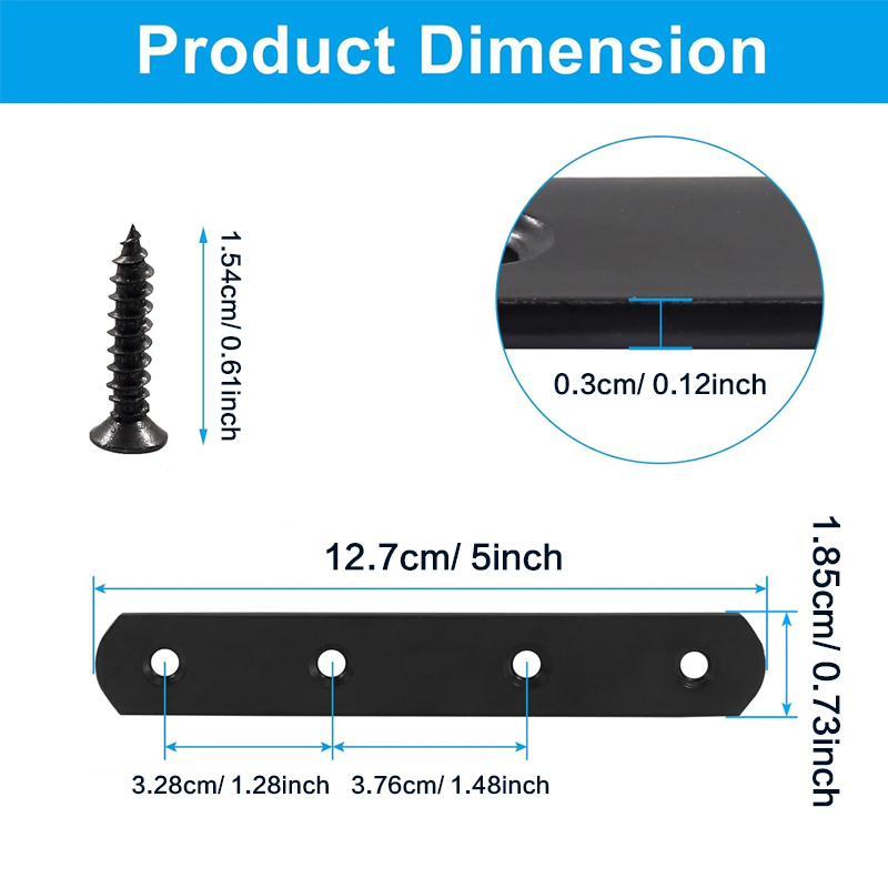 6/ 12 Pcs, 5 Inch Straight Bra - Woodworking X Brace recension och pris