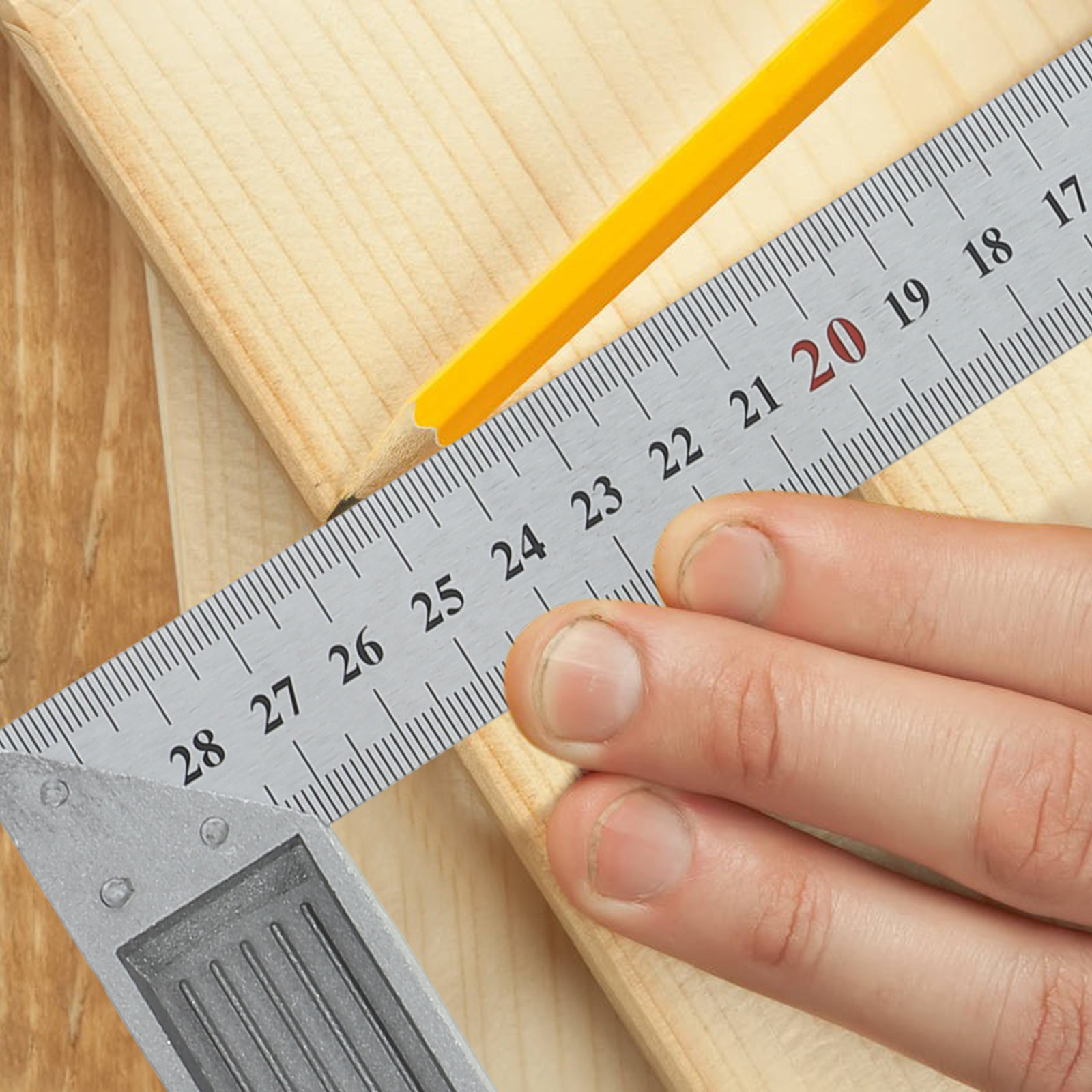 Steel Ruler L- Angle 90 Degree - Woodworking Carpenter recension och pris