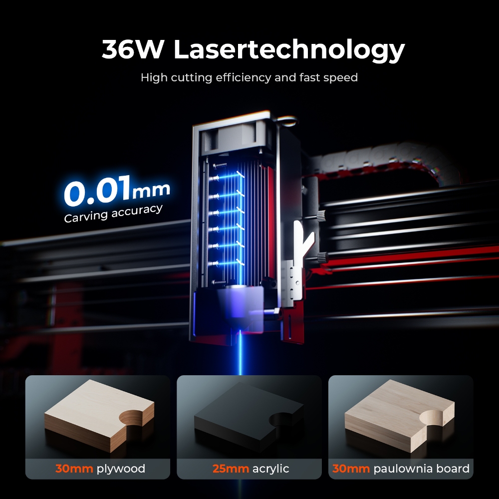 ACMER S2 PRO 36W/48W Laser Eng - Woodworking Product recension och pris