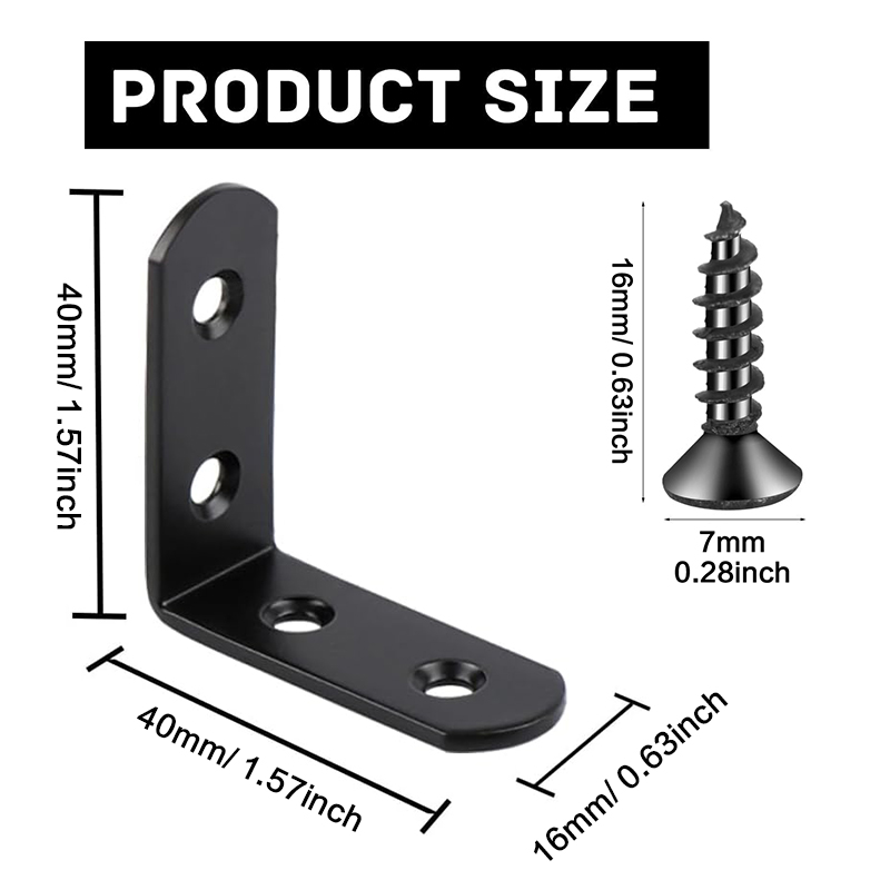 6-20 Pcs L Bracket Stainless S - Woodworking X Brace recension och pris